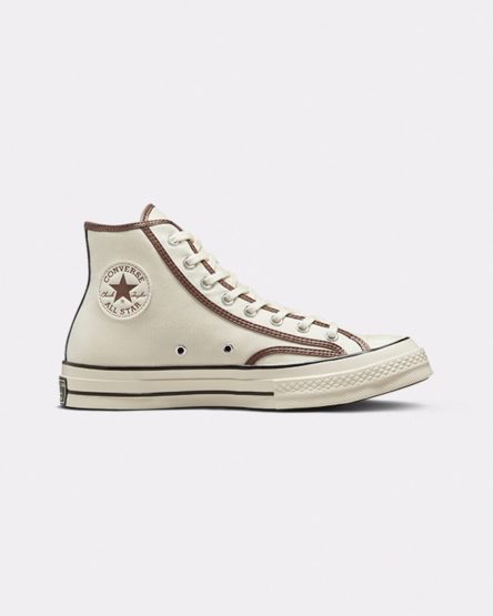 Zapatillas Altas Converse Chuck 70 Heavyweight Canvas Mujer Beige Marrones | PE PEW840